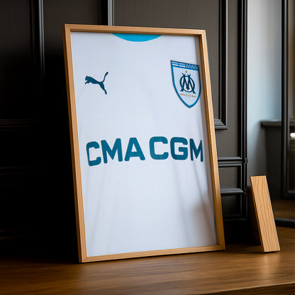 Cadre photo Maillot domicile Olympique de Marseille