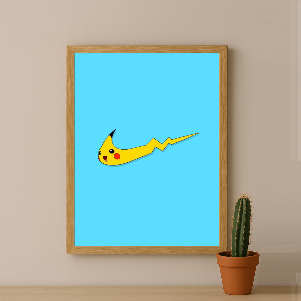 Poster Nike Pikachu logo