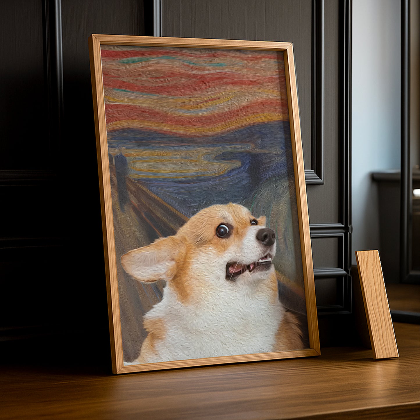 Peinture chien - Poster