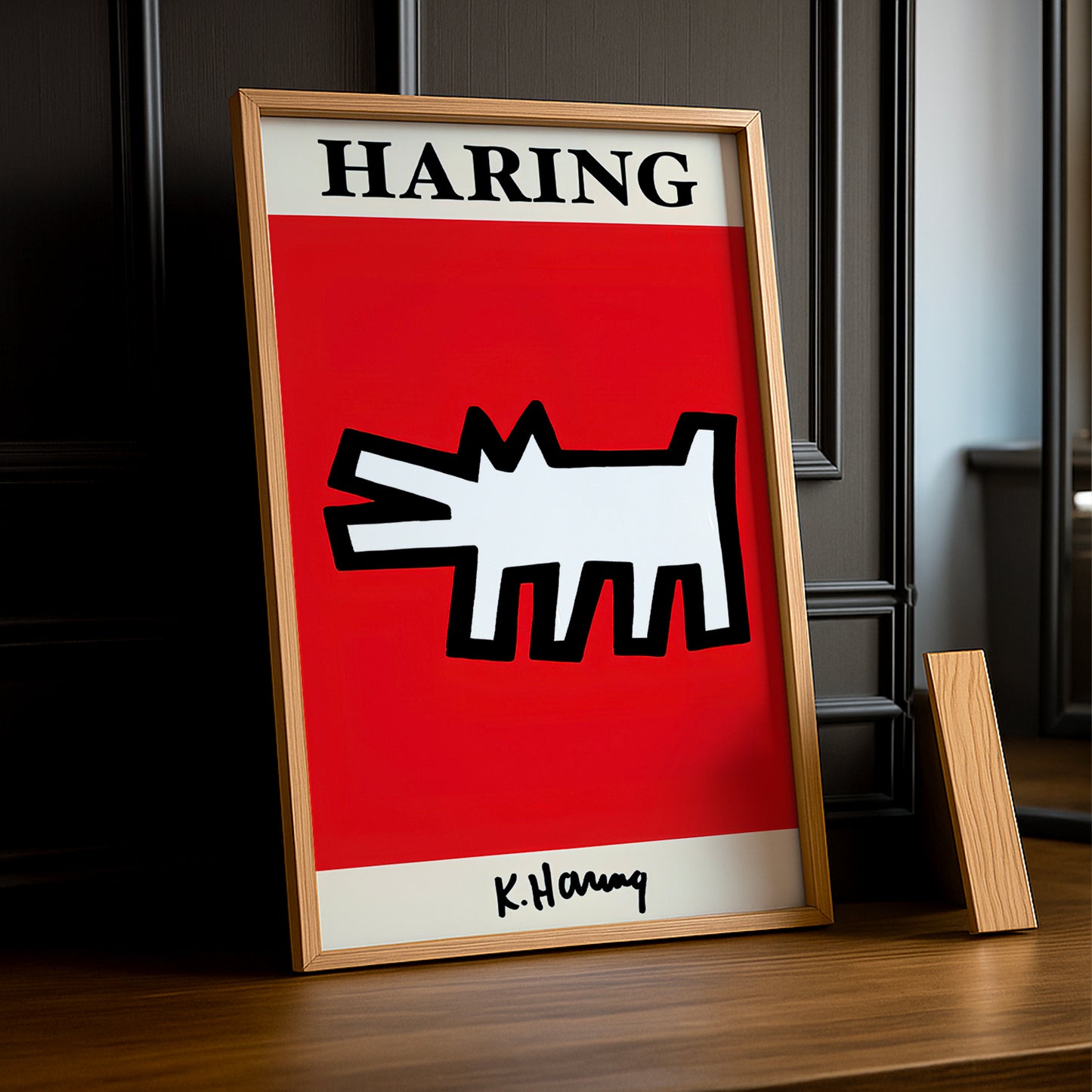 Cadre photo Keith Haring Dog