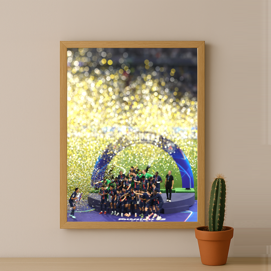 Cadre photo Marquinhos PSG Ligue des champions