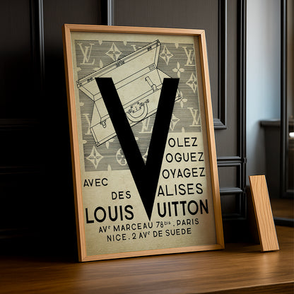 Cadre photo Louis Vuitton Volez, voyagez, voguez