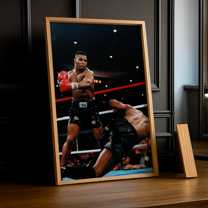 Cadre Photo Boxe - Mike Tyson KO