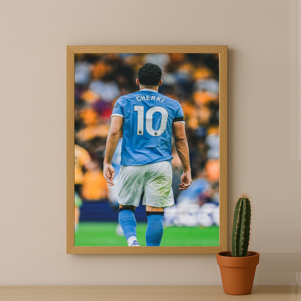 Poster Manchester City - Rayan Cherki 10