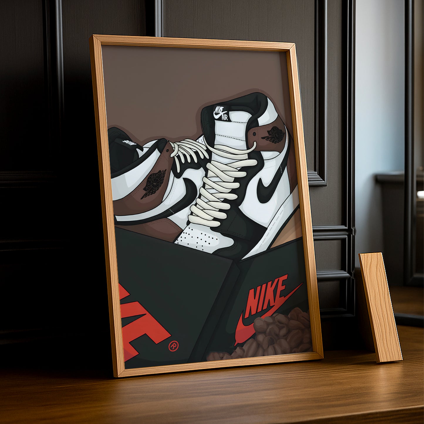 Poster Nike Air Jordan 1 High Brown