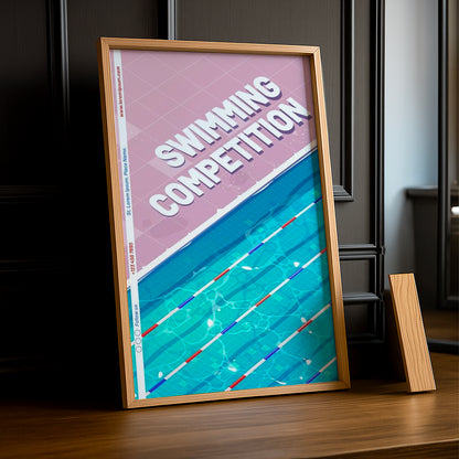 Cadre Photo Natation - Swimming Competition