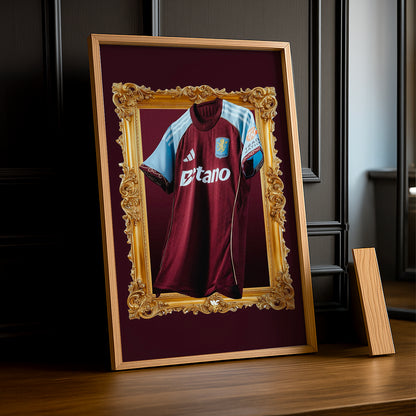 Cadre photo - Maillot Aston Villa Domicile 25-26