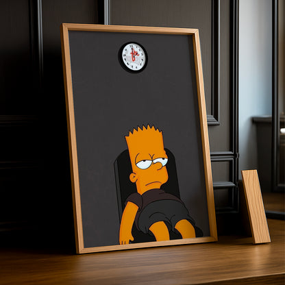 Cadre Photo Les Simpsons - Bart Simpson Fatiguer