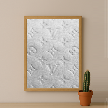 Cadre photo Louis Vuitton blanc
