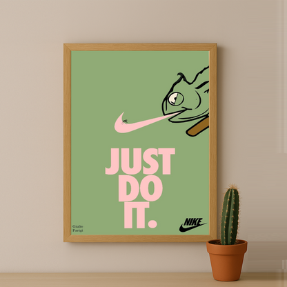 Poster Nike Just do It Grenouille