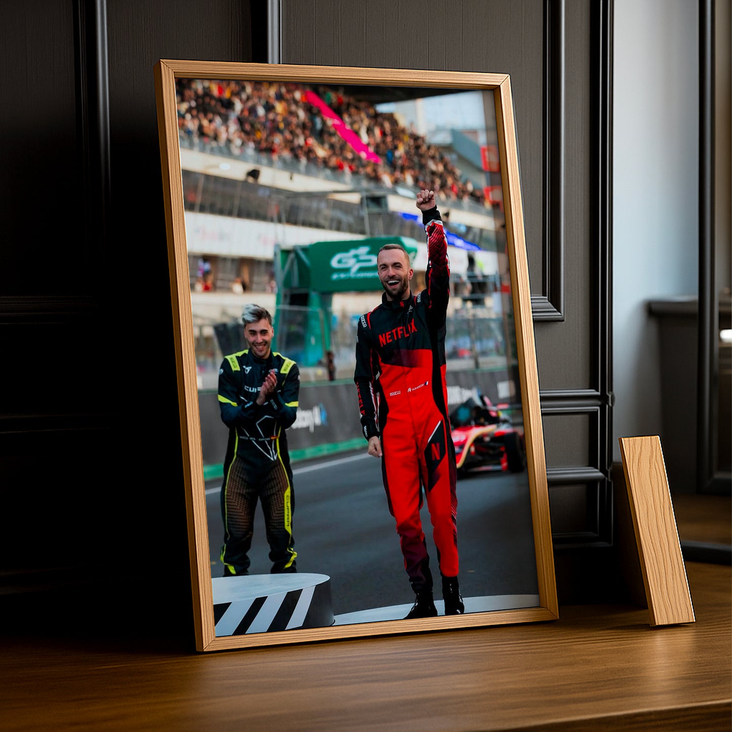 Poster encadrée GP Explorer - Maxime Biaggi Podium