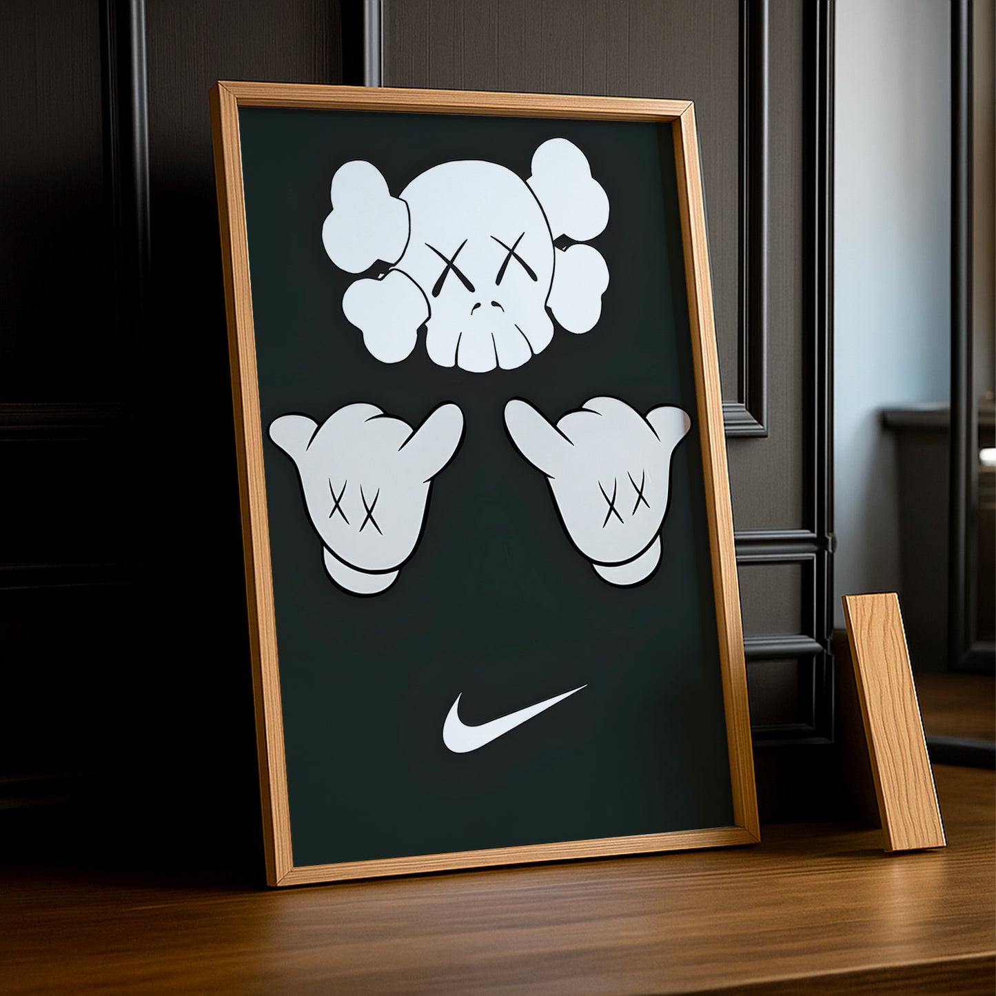 Cadre photo Kaws chill Nike