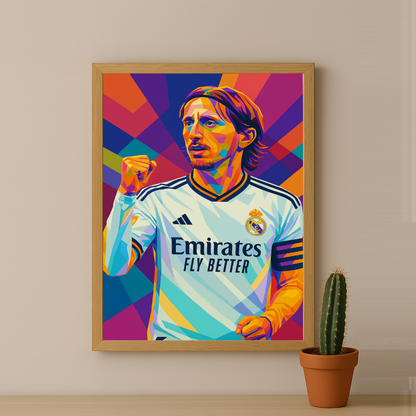 Cadre Photo Modric Real Madrid – Affiche HD Encadrée Papier Premium