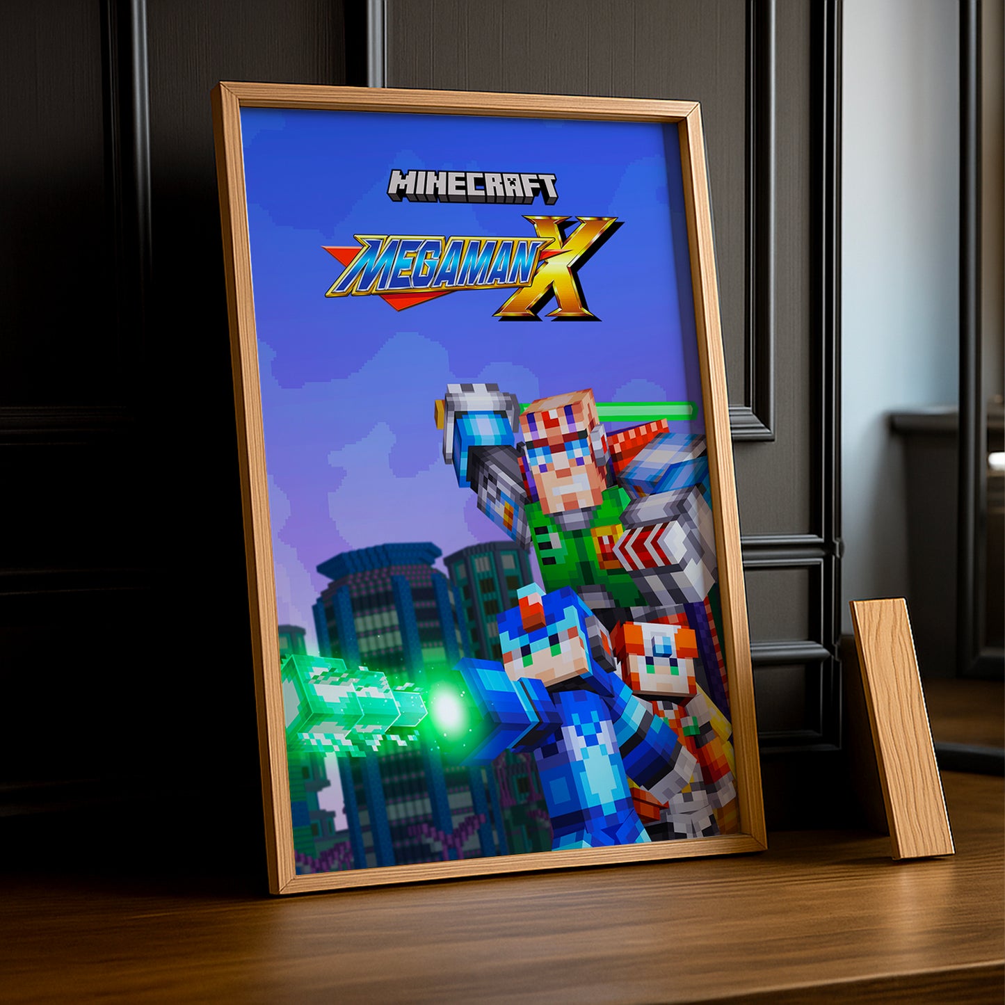 Cadre photo Minecraft - Megaman