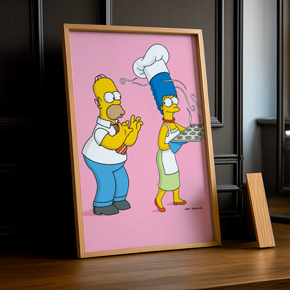 Cadre Photo Les Simpsons - Marge Simpson Cooking
