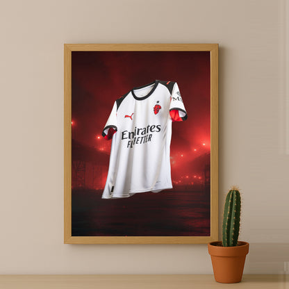 Poster Maillot Football - AC Milan Extérieur 25-26