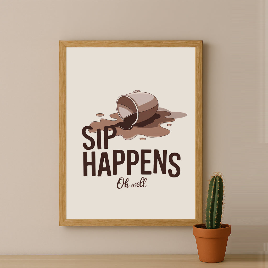 Poster Coffee Lover - Sip Happens