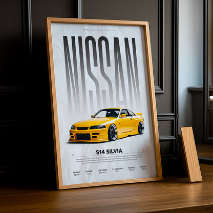 Cadre photo Nissan S14 Silvia