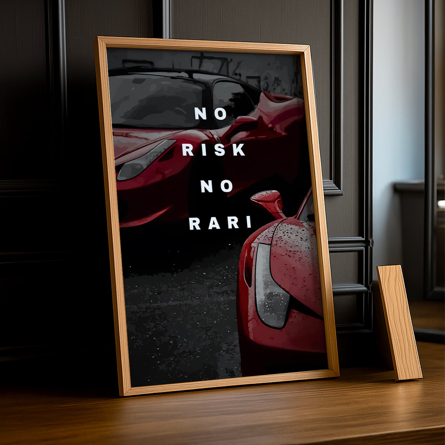 Cadre photo Motivation - No Risk, No Rari
