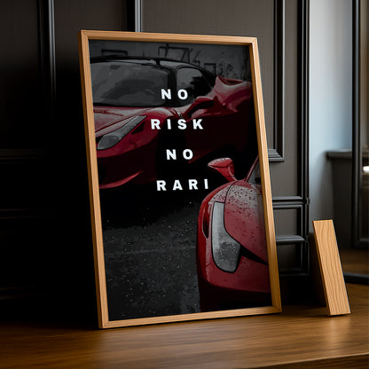 Cadre photo Motivation - No Risk, No Rari