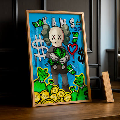 Poster Kaws money