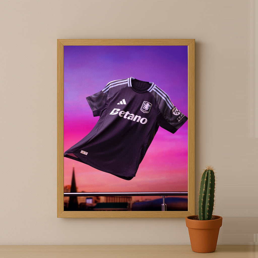 Cadre photo - Maillot Aston Villa Extérieur 25-26
