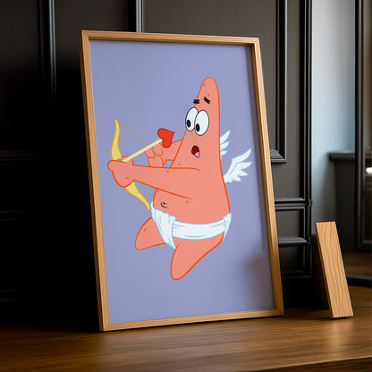 Cadre Photo Bob L'Éponge - Patrick Étoile Cupidon