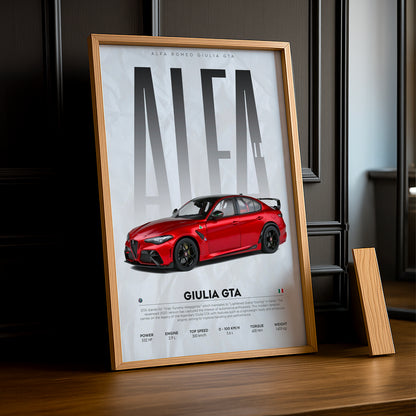 Cadre photo Alfa Romeo Giulia GTA