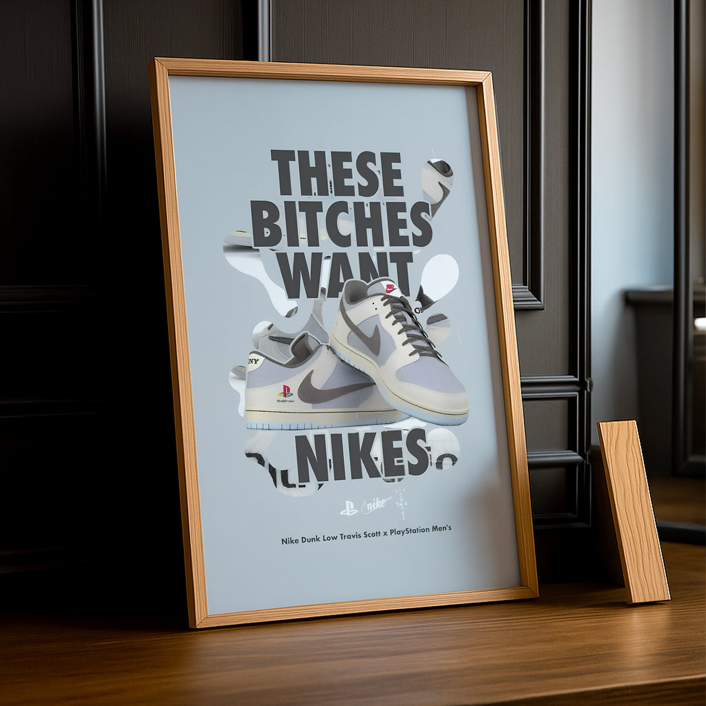 Poster Nike Dunk Low Travis Scott x PlayStation Men's
