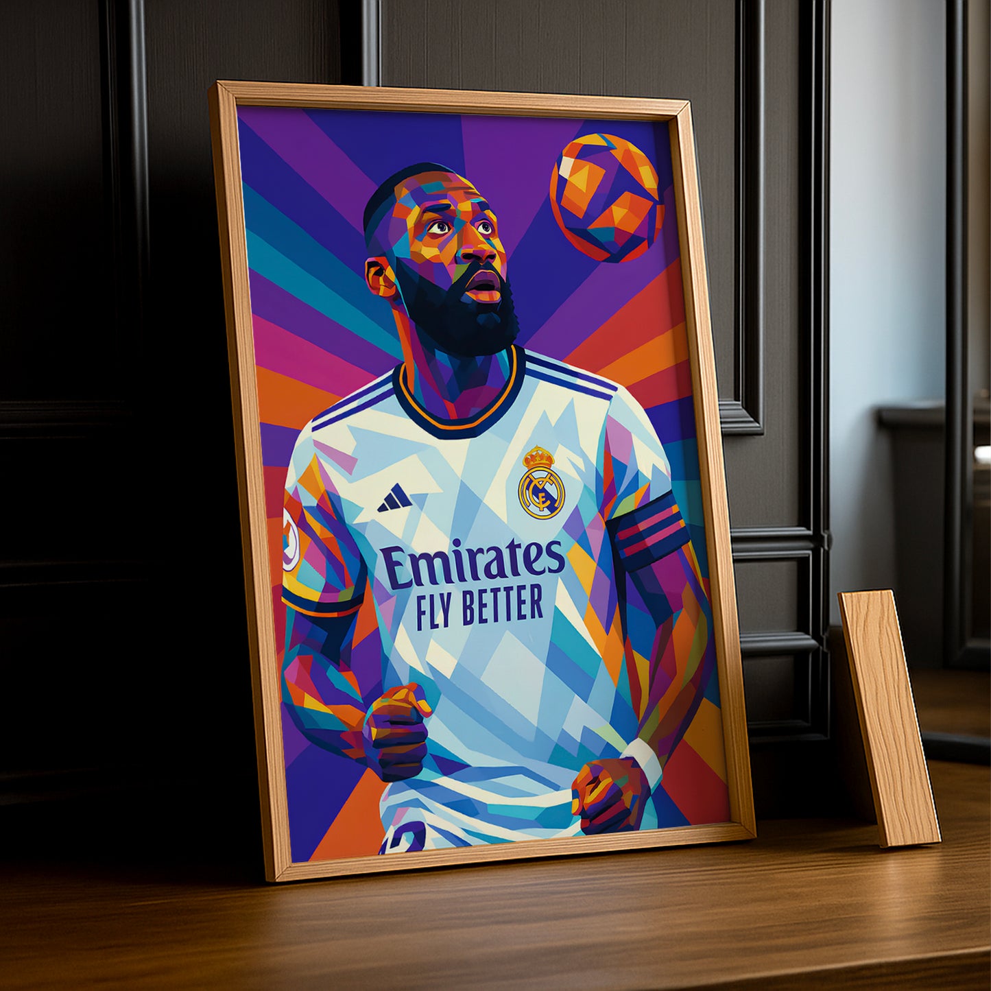 Cadre Photo Rüdiger Real Madrid – Affiche HD Encadrée Papier Premium