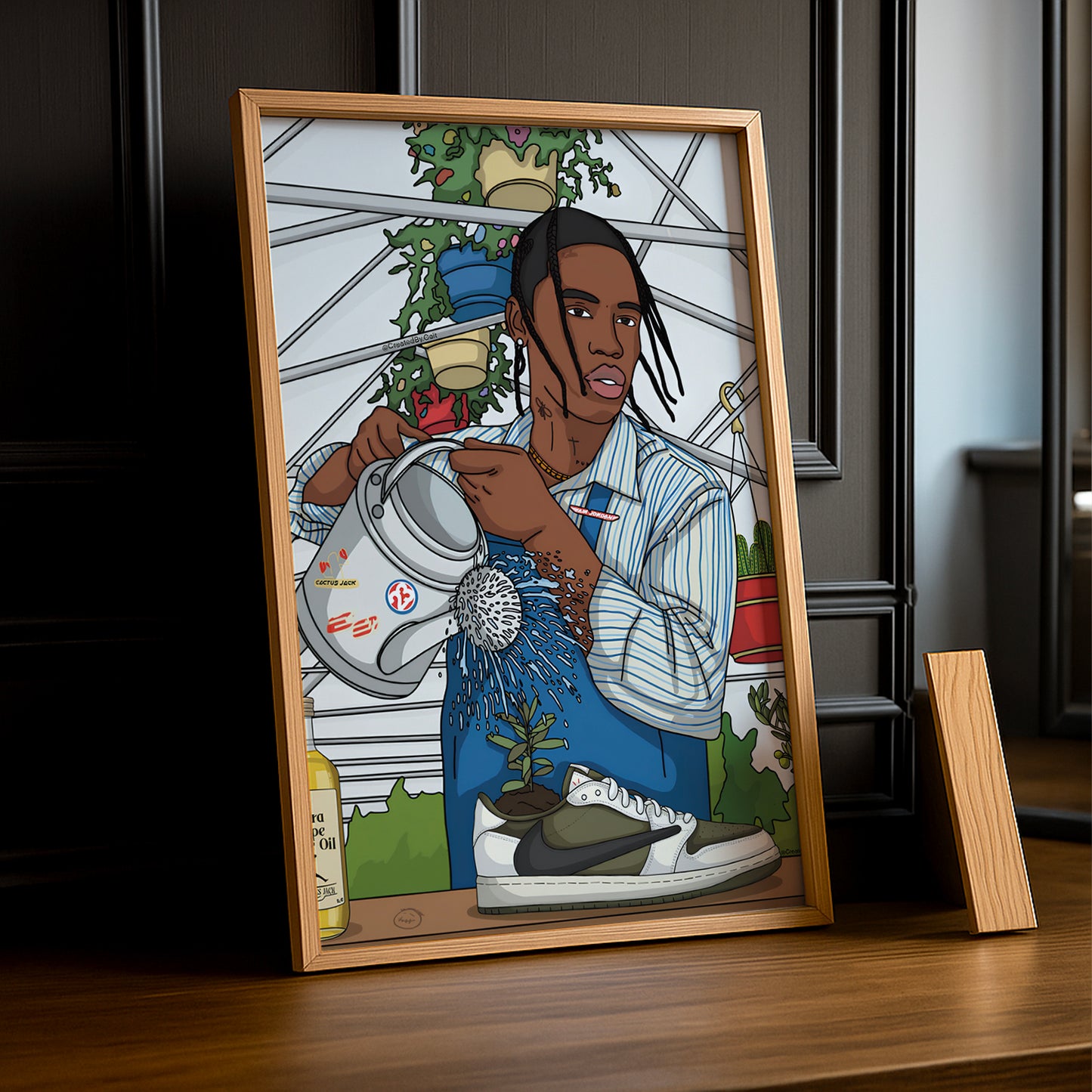 Poster Nike Air Jordan Travis Scott Olive