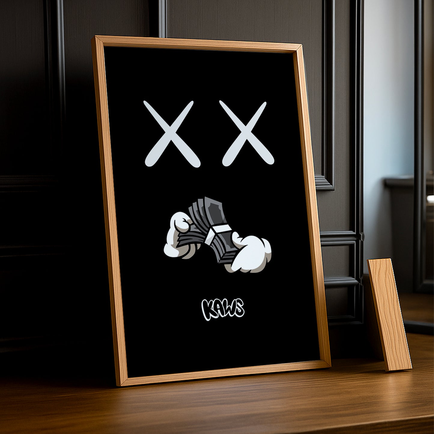 Cadre photo Kaws Dollars