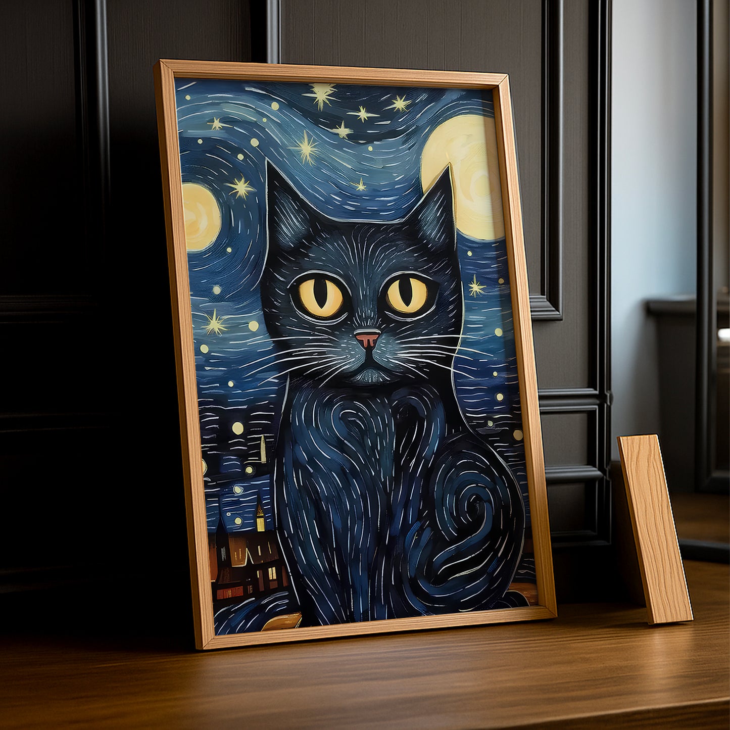 Cadre photo Chat by Night