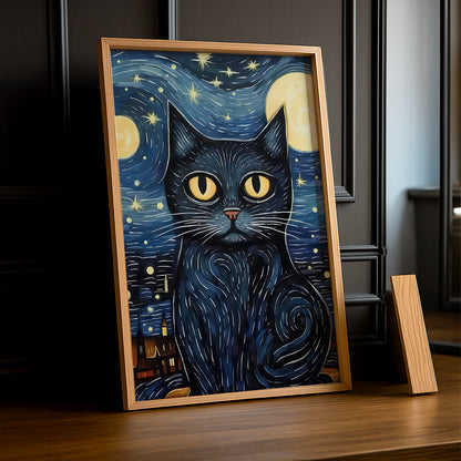 Cadre photo Chat by Night