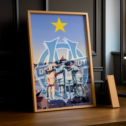 Olympique de Marseille Droit au but - Poster