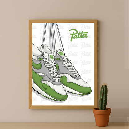 Poster Nike Patta vert