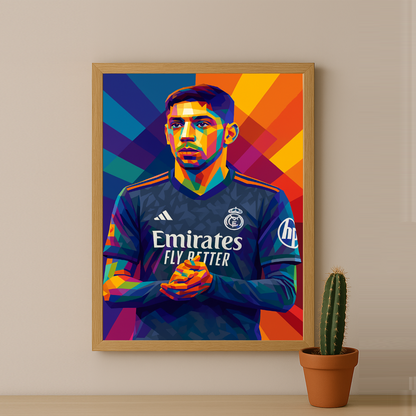 Cadre Photo Valverde Real Madrid – Poster Encadré HD Papier Premium