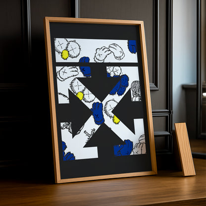 Cadre photo Off-White x Kaws