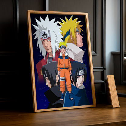 Cadre Photo Naruto - Uchihas Jiraiya