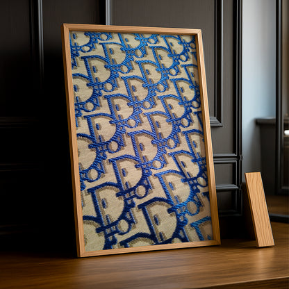 Cadre photo Christian Dior - Monogram bleu