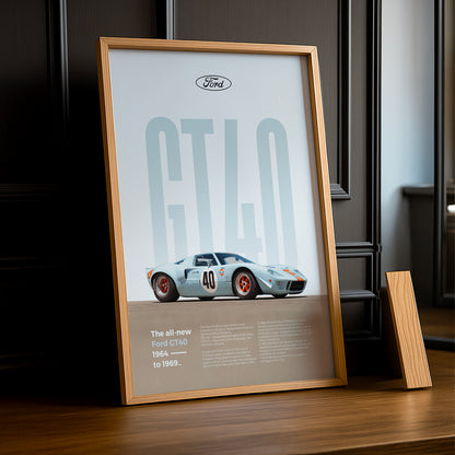 Poster Voitures - Ford GT40