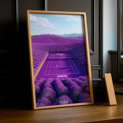 Cadre photo Tennis - Purple Court