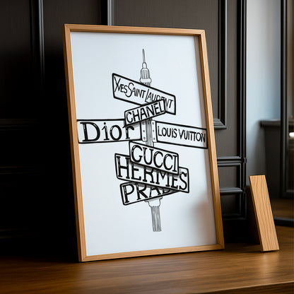 Cadre photo Mode - Panneaux Multi-Marques