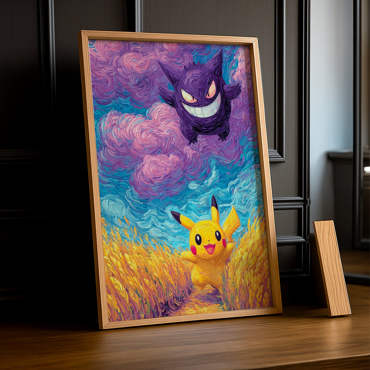 Cadre Photo Pokémon - Gengar x Pikachu