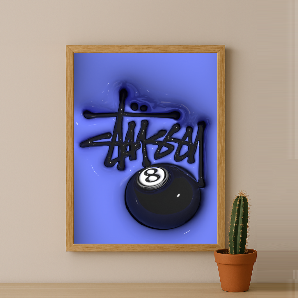 Cadre photo Stüssy - 3D Purple