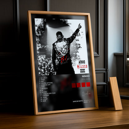 Poster Ninho - Album M.I.L.S 2.0