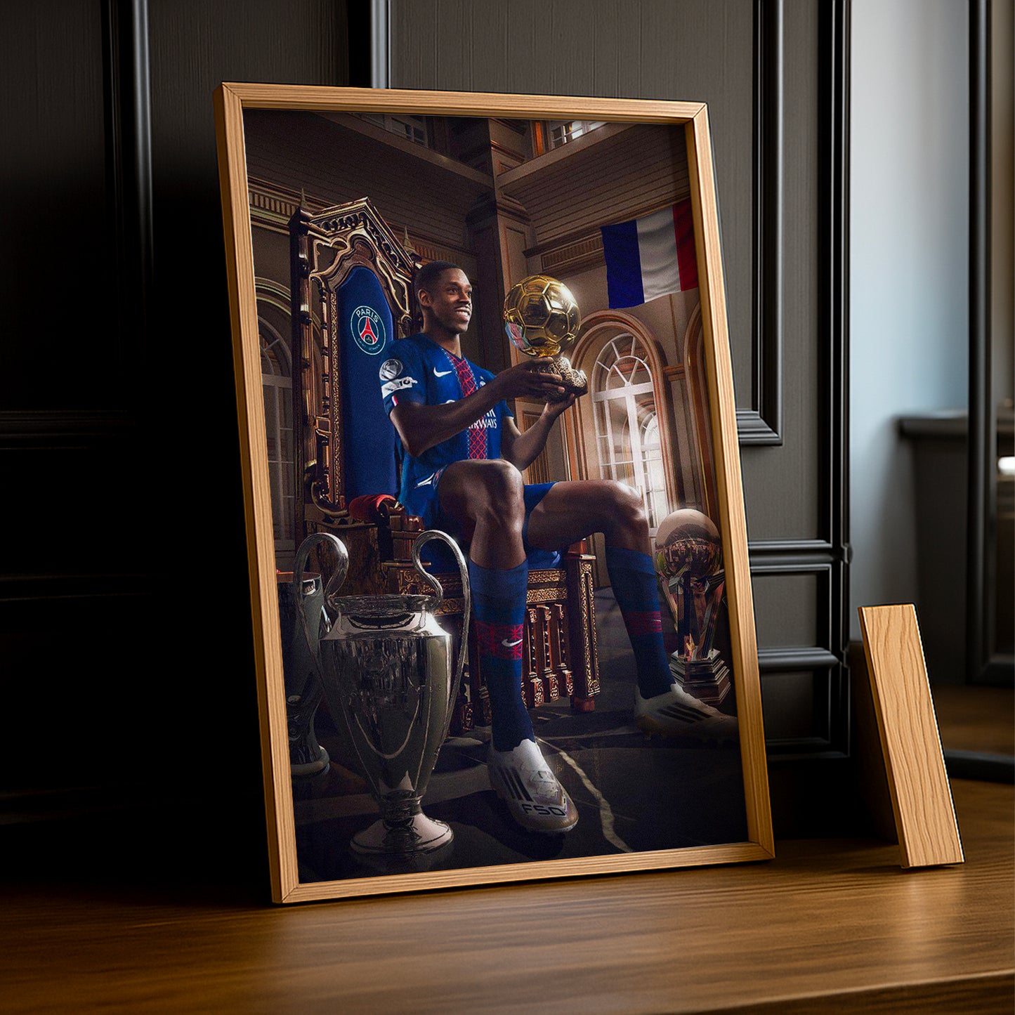 Poster Ousmane Dembélé Ballon d'Or 2025 Paris Saint-Germain