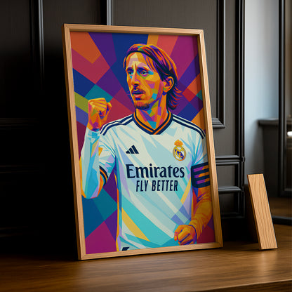 Cadre Photo Modric Real Madrid – Affiche HD Encadrée Papier Premium