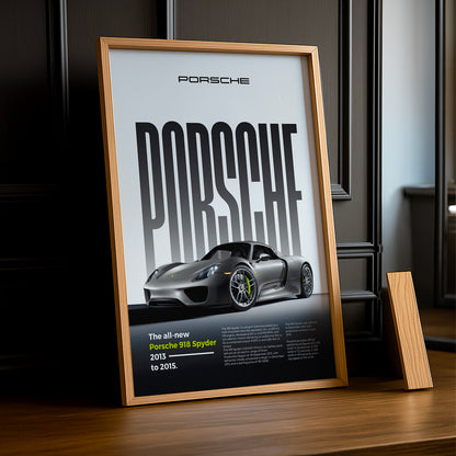 Poster Voitures - Porsche 918 Spyder