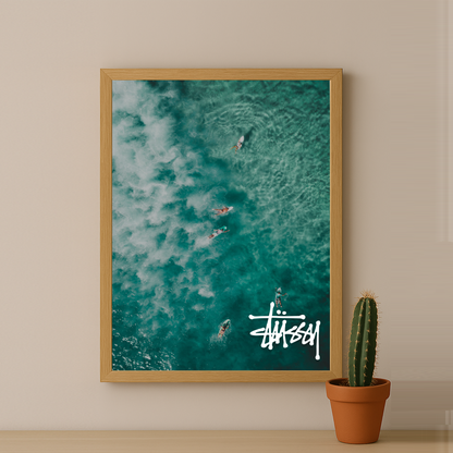 Cadre photo Stüssy - Blue surf